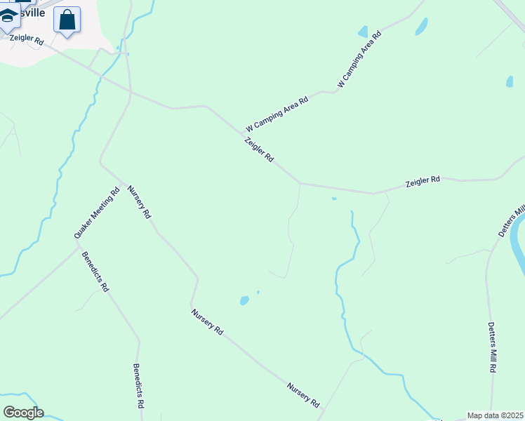 map of restaurants, bars, coffee shops, grocery stores, and more near 580 Zeigler Road in Dover