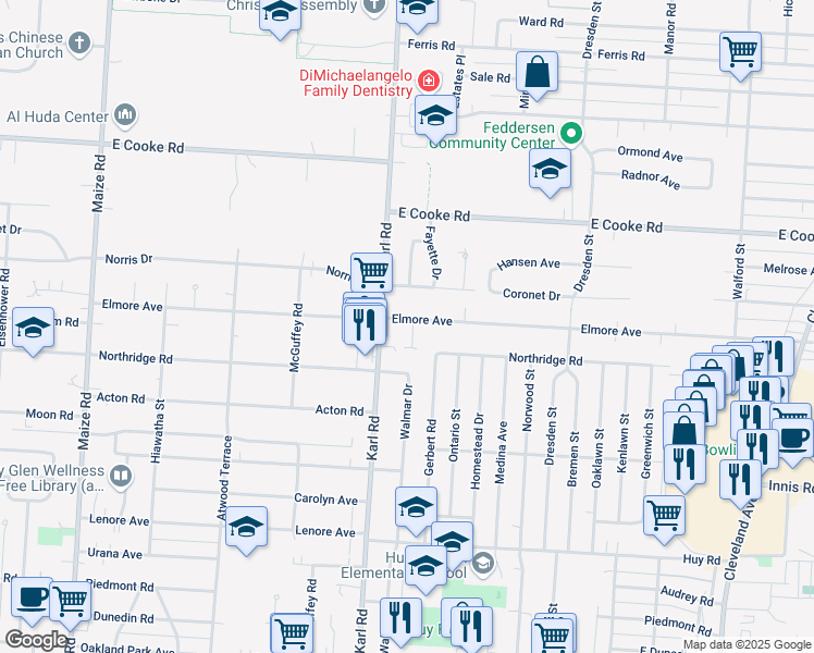 3697 Elmore Court Columbus Oh Walk Score Map Of Restaurants Bars Coffee S Grocery Ore Near 3697