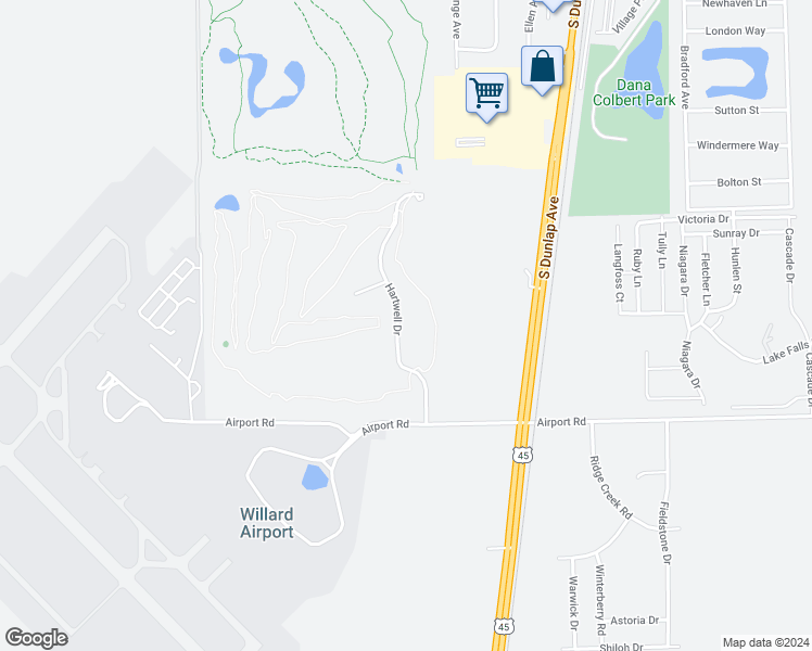 map of restaurants, bars, coffee shops, grocery stores, and more near 1002 Hartwell Drive in Savoy