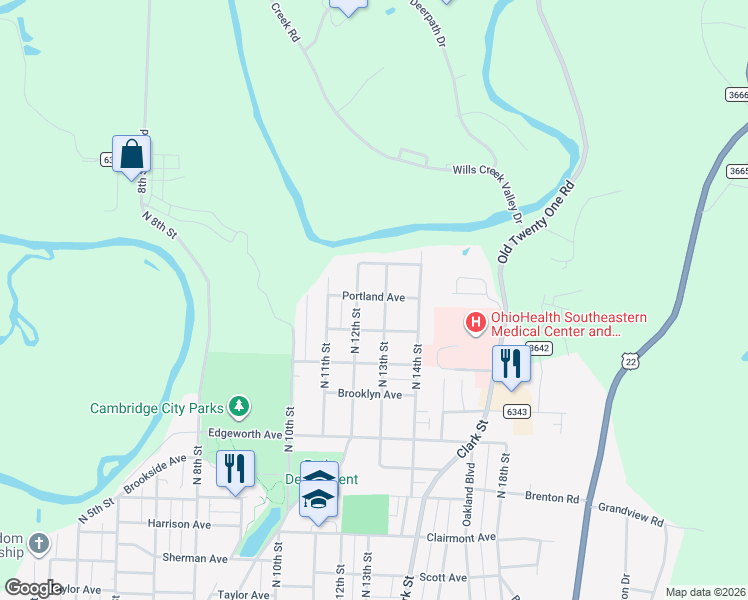 map of restaurants, bars, coffee shops, grocery stores, and more near 1208 Portland Ave in Cambridge