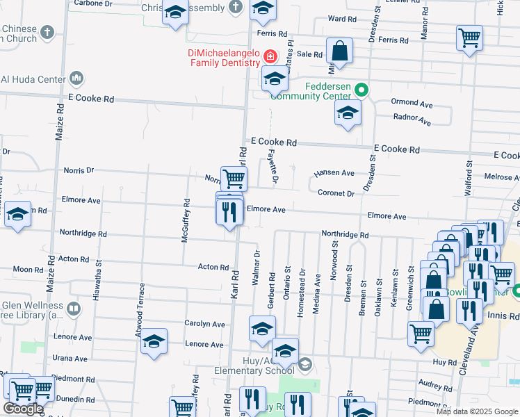 3710 Elmore Court Columbus Oh Walk Score Map Of Restaurants Bars Coffee S Grocery Ore Near 3710