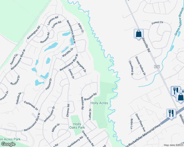 map of restaurants, bars, coffee shops, grocery stores, and more near 55 Dante Drive in Manchester Township
