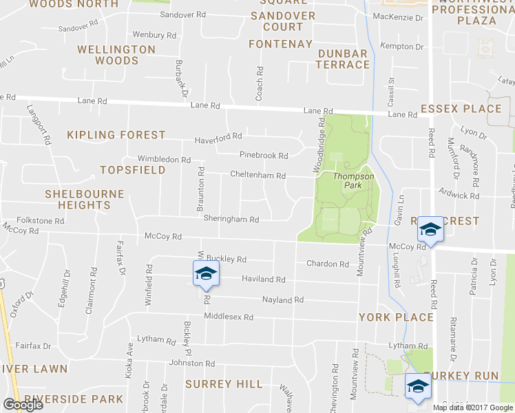 map of restaurants, bars, coffee shops, grocery stores, and more near 2211 Hadleigh Road in Columbus