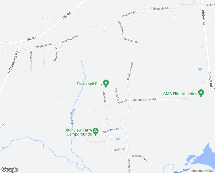 map of restaurants, bars, coffee shops, grocery stores, and more near 105 Atkins Drive in Coatesville