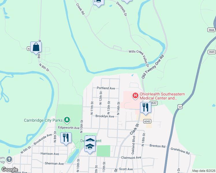 map of restaurants, bars, coffee shops, grocery stores, and more near 1208 Portland Avenue in Cambridge