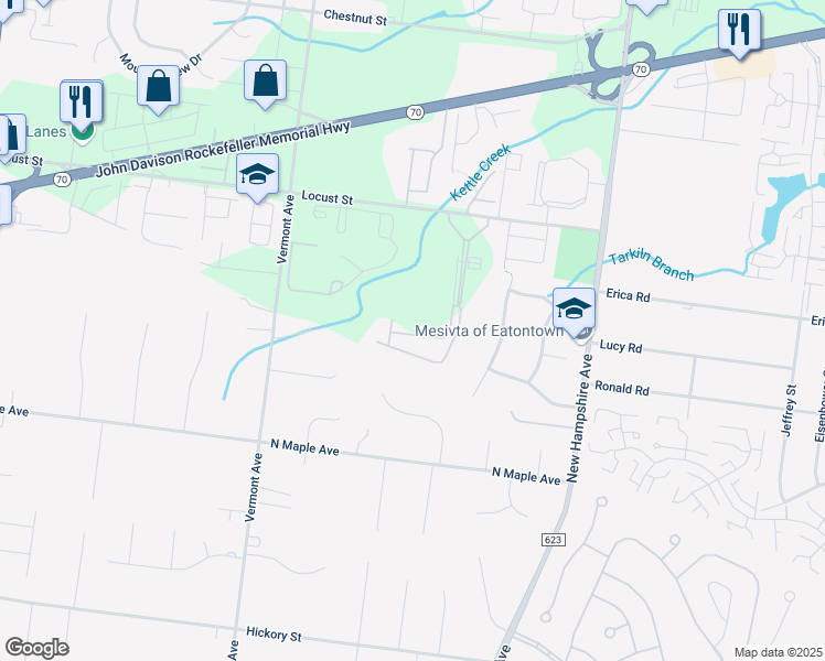 map of restaurants, bars, coffee shops, grocery stores, and more near 838 Cole Lane in Lakewood