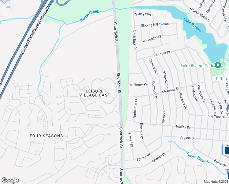 map of restaurants, bars, coffee shops, grocery stores, and more near 33 Crown Circle in Lakewood Township