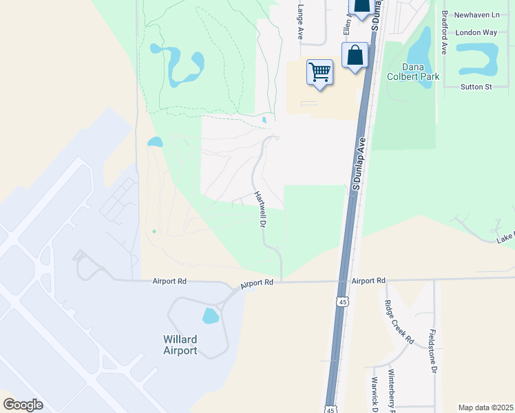 map of restaurants, bars, coffee shops, grocery stores, and more near 1002 Hartwell Drive in Savoy