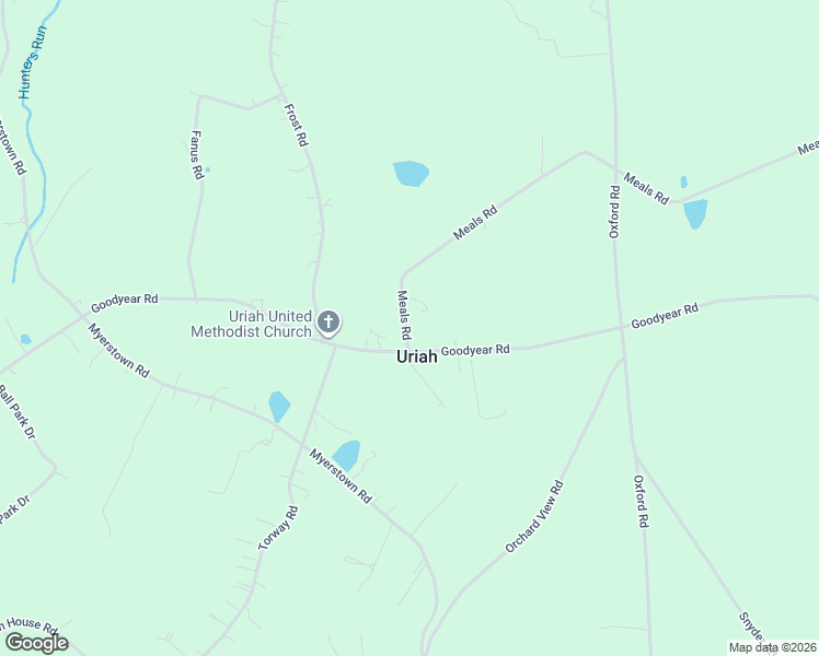 map of restaurants, bars, coffee shops, grocery stores, and more near 584 Meals Road in Gardners