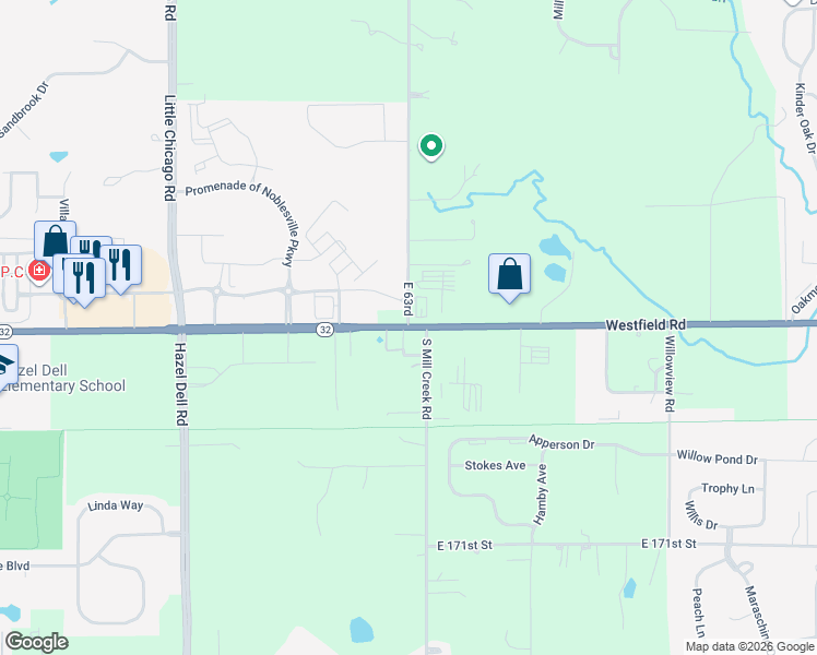 map of restaurants, bars, coffee shops, grocery stores, and more near in Hamilton County