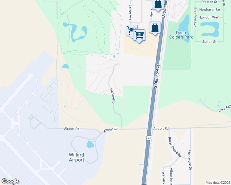 map of restaurants, bars, coffee shops, grocery stores, and more near 906 Hartwell Drive in Savoy