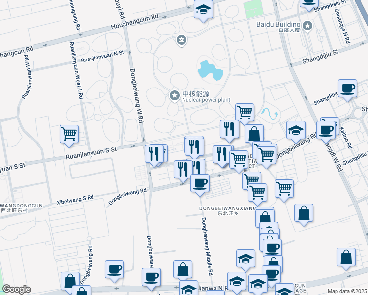 map of restaurants, bars, coffee shops, grocery stores, and more near in 