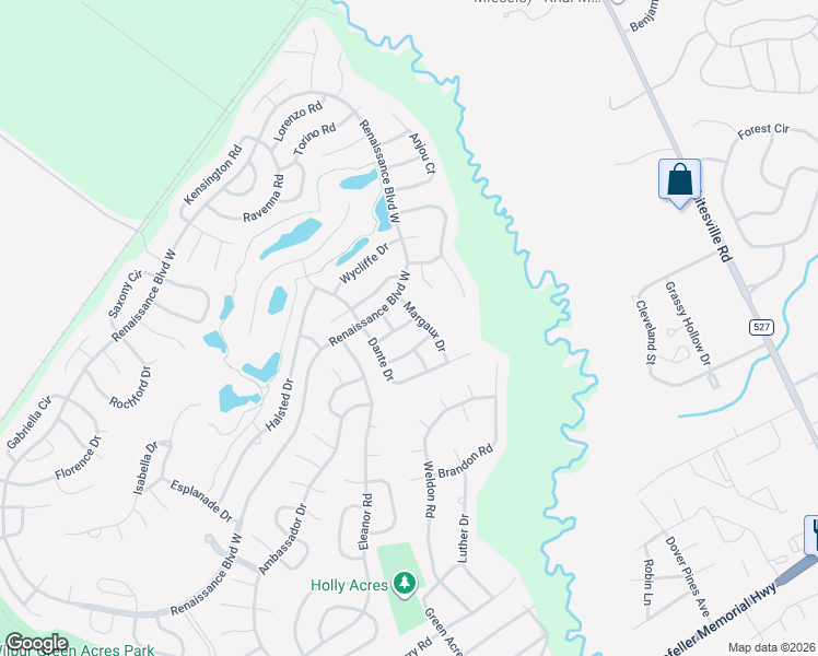 map of restaurants, bars, coffee shops, grocery stores, and more near 1 Margaux Drive in Manchester Township