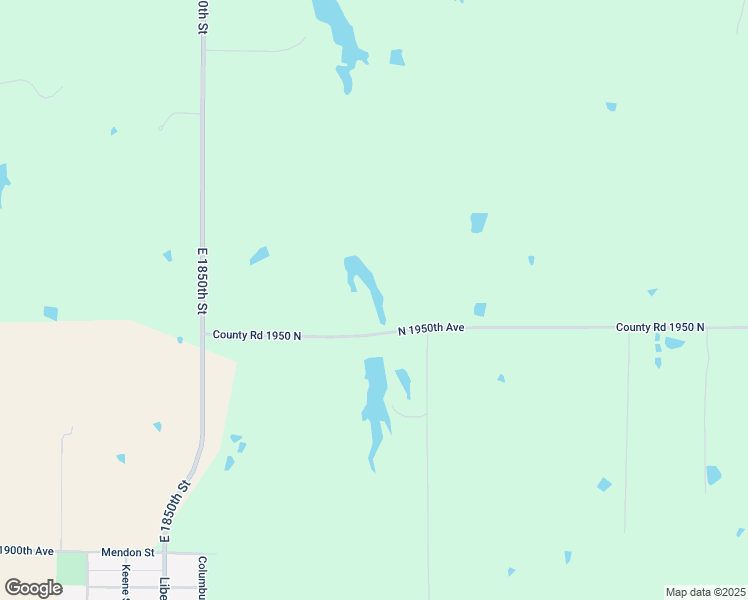 map of restaurants, bars, coffee shops, grocery stores, and more near 1893 County Road 1950 North in Coatsburg