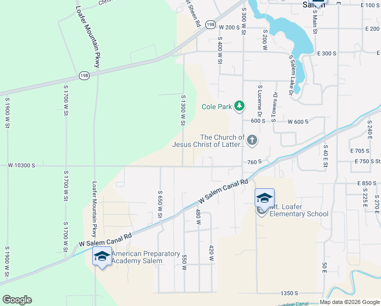map of restaurants, bars, coffee shops, grocery stores, and more near 741 South State Road in Salem