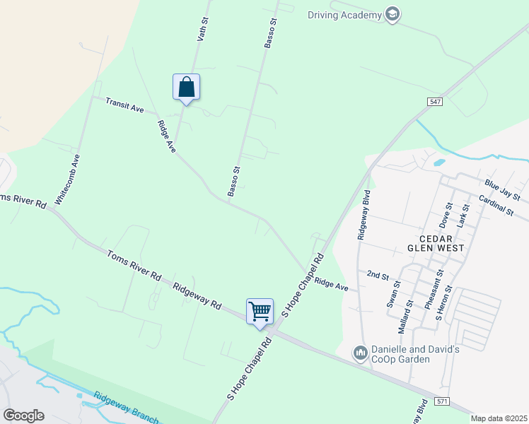 map of restaurants, bars, coffee shops, grocery stores, and more near 1524 Ridge Avenue in Jackson Township