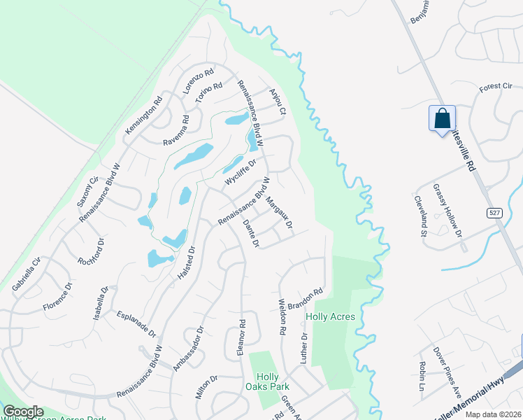 map of restaurants, bars, coffee shops, grocery stores, and more near 1 Margaux Drive in Manchester Township