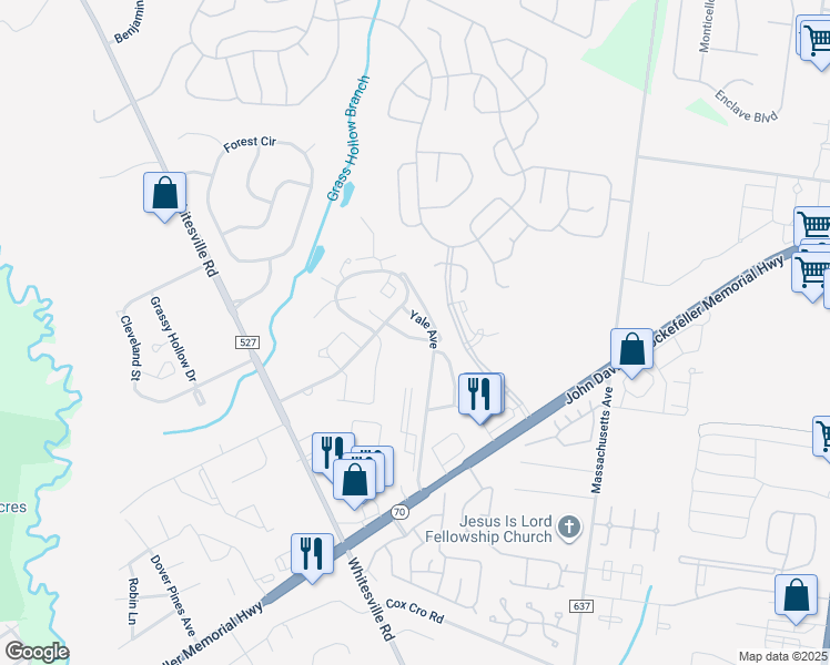 map of restaurants, bars, coffee shops, grocery stores, and more near 3006 Jockey Hollow Drive in Toms River