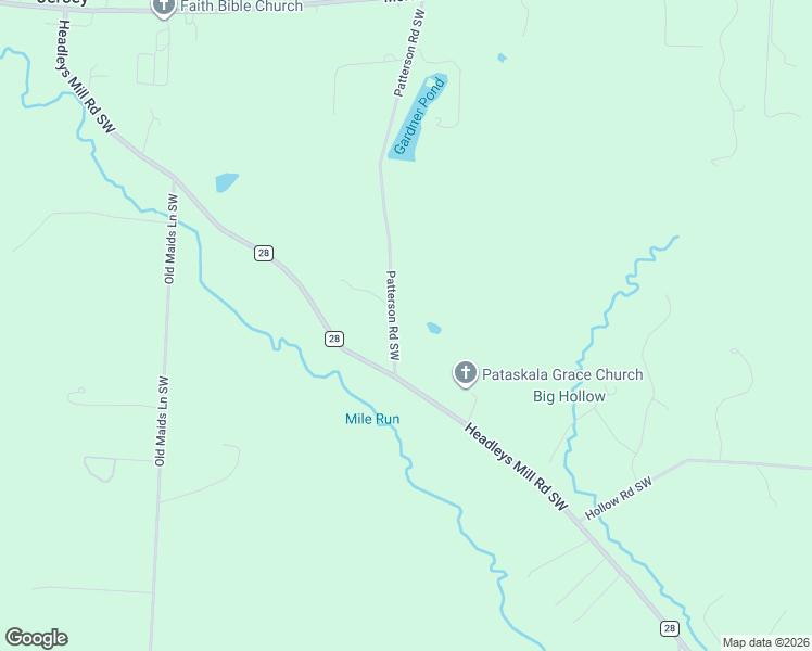 map of restaurants, bars, coffee shops, grocery stores, and more near 3093 Patterson Road Southwest in Pataskala