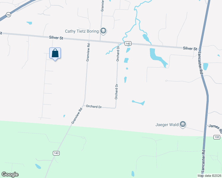 map of restaurants, bars, coffee shops, grocery stores, and more near 378 Orchard Drive in Granville