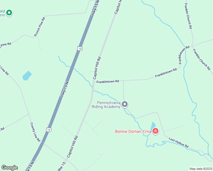 map of restaurants, bars, coffee shops, grocery stores, and more near 12 Franklintown Road in Dillsburg