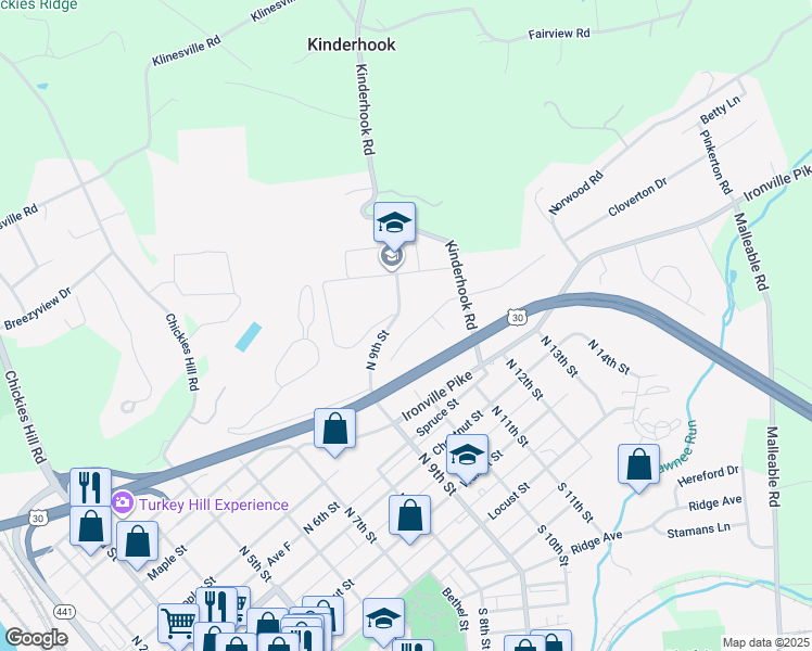 map of restaurants, bars, coffee shops, grocery stores, and more near 1047 Cloverton Drive in Columbia