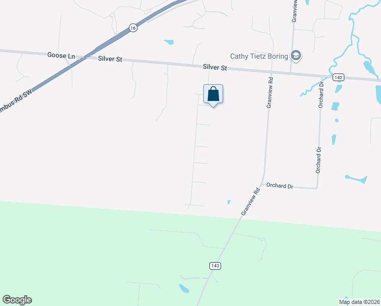 map of restaurants, bars, coffee shops, grocery stores, and more near 450 Knoll Drive in Granville