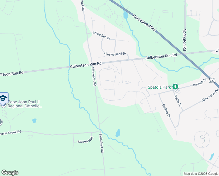 map of restaurants, bars, coffee shops, grocery stores, and more near American Way in Chester County