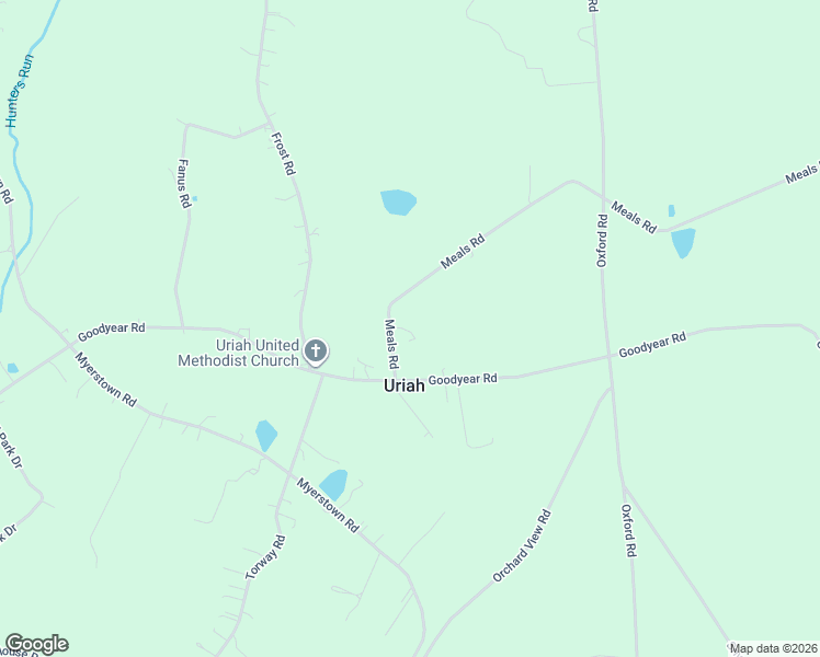 map of restaurants, bars, coffee shops, grocery stores, and more near 584 Meals Road in Gardners