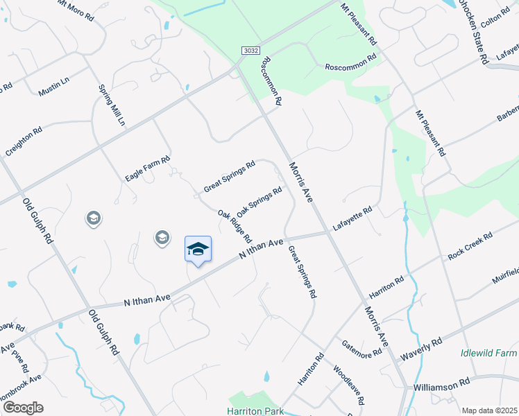 map of restaurants, bars, coffee shops, grocery stores, and more near 719 Oak Springs Road in Bryn Mawr