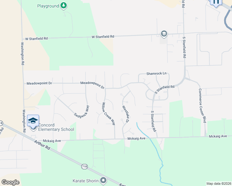 map of restaurants, bars, coffee shops, grocery stores, and more near 2564 Meadowpoint Drive in Troy