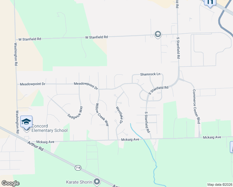 map of restaurants, bars, coffee shops, grocery stores, and more near 2525 Aster Court in Troy