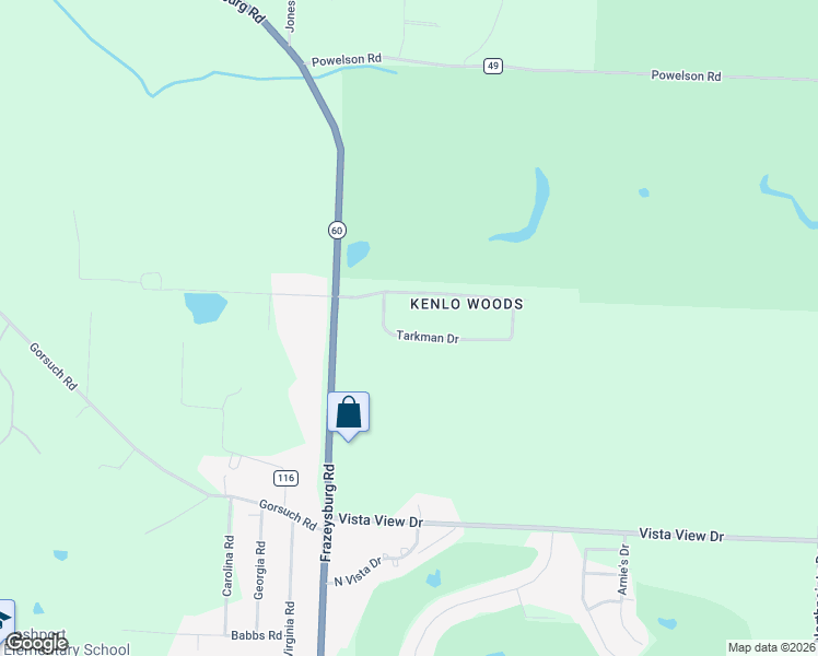 map of restaurants, bars, coffee shops, grocery stores, and more near 2955 Tarkman Drive in Nashport