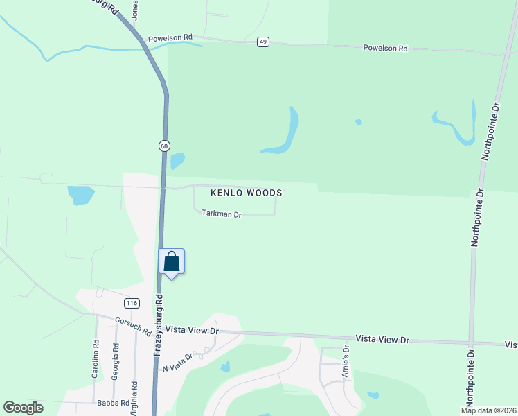 map of restaurants, bars, coffee shops, grocery stores, and more near 2565 Tarkman Drive in Nashport