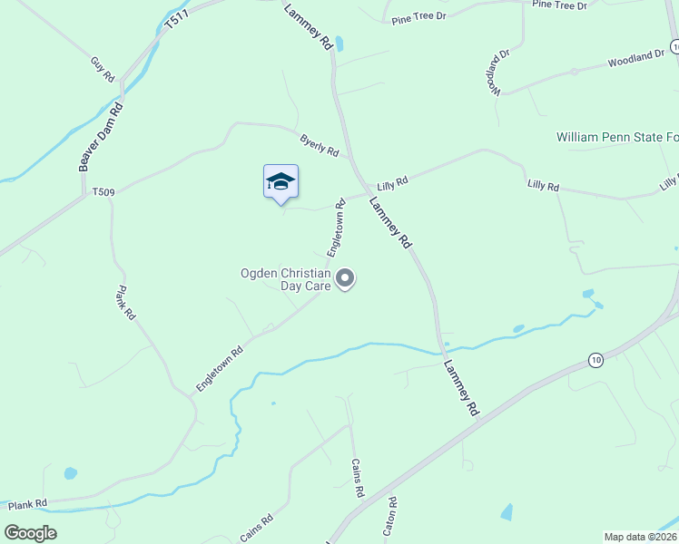 map of restaurants, bars, coffee shops, grocery stores, and more near 124 Engletown Road in Honey Brook