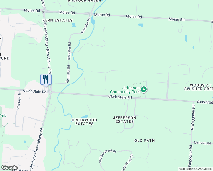 map of restaurants, bars, coffee shops, grocery stores, and more near 2904 Clark State Crossing in Blacklick
