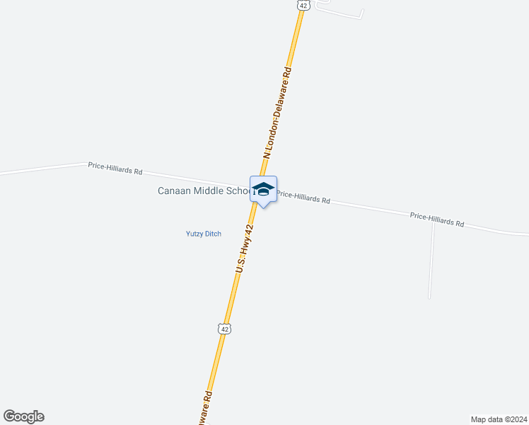 map of restaurants, bars, coffee shops, grocery stores, and more near 7055 U.S. 42 in Plain City