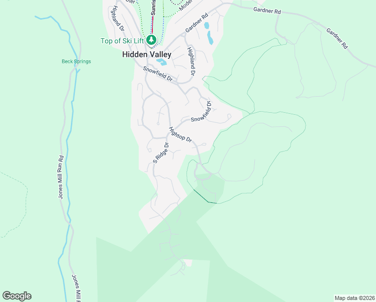 map of restaurants, bars, coffee shops, grocery stores, and more near 1742 Hightop Drive in Hidden Valley