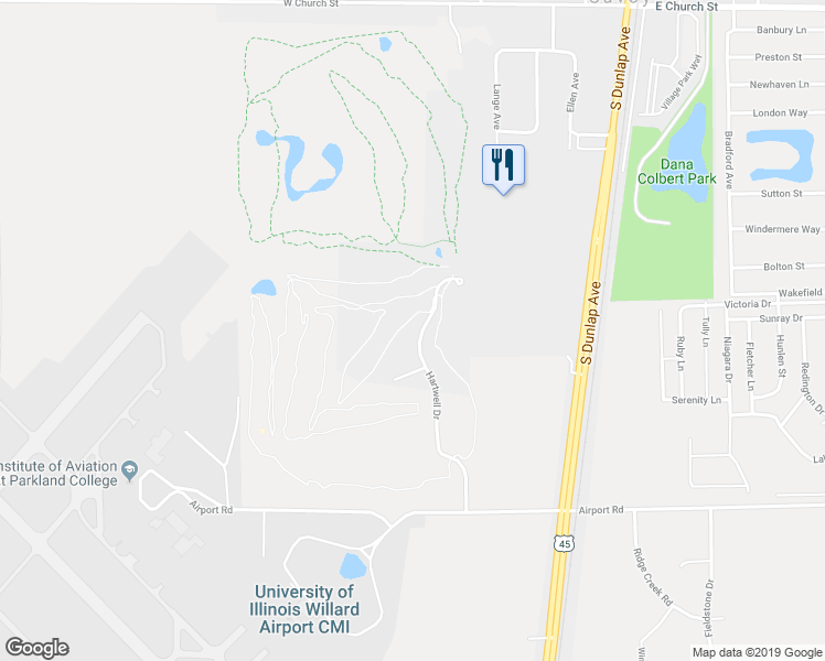 map of restaurants, bars, coffee shops, grocery stores, and more near 801 Hartwell Drive in Savoy