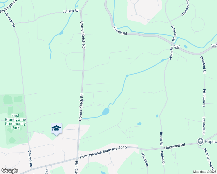 map of restaurants, bars, coffee shops, grocery stores, and more near 10 Clover Lane in Downingtown