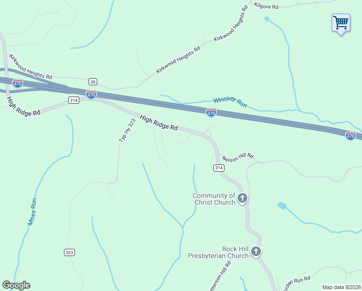 map of restaurants, bars, coffee shops, grocery stores, and more near 55820 High Ridge Road in Bellaire