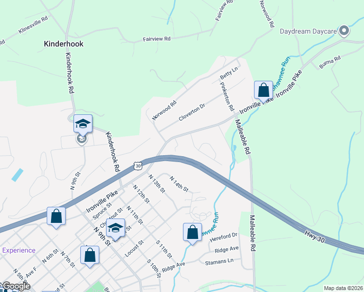 map of restaurants, bars, coffee shops, grocery stores, and more near 14 Devonshire Place in Columbia