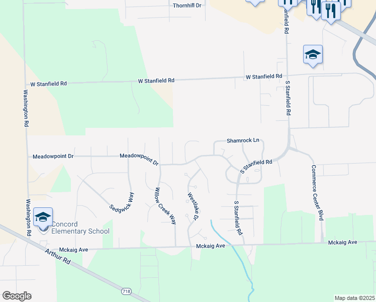 map of restaurants, bars, coffee shops, grocery stores, and more near 533 Northpoint Court in Troy