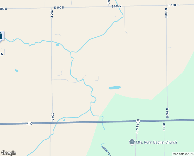 map of restaurants, bars, coffee shops, grocery stores, and more near 345 North 700 East in Whitestown