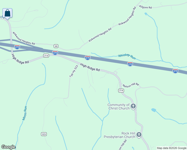 map of restaurants, bars, coffee shops, grocery stores, and more near 55674 High Ridge Road in Bellaire