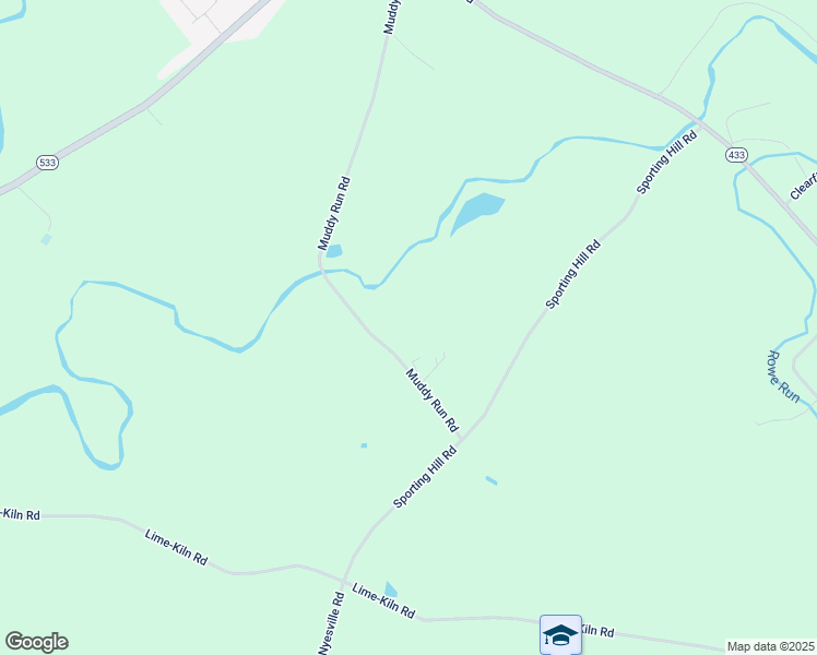 map of restaurants, bars, coffee shops, grocery stores, and more near 9446 Muddy Run Road in Orrstown