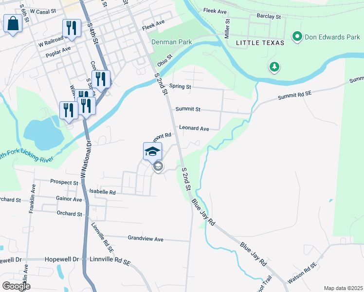 map of restaurants, bars, coffee shops, grocery stores, and more near 11 Daugherty Circle in Newark