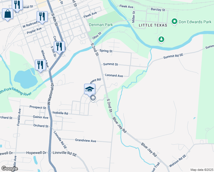 map of restaurants, bars, coffee shops, grocery stores, and more near 11 Daugherty Circle in Newark