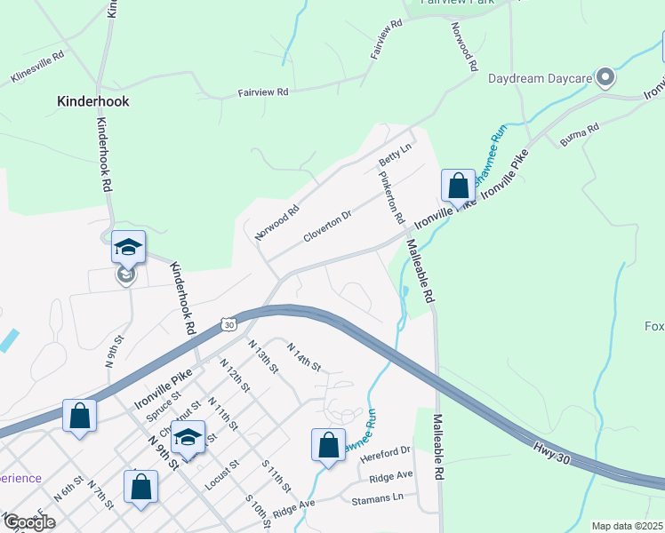 map of restaurants, bars, coffee shops, grocery stores, and more near 14 Devonshire Place in Columbia
