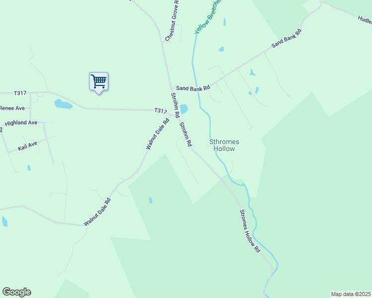 map of restaurants, bars, coffee shops, grocery stores, and more near 355 Strohm Road in Shippensburg